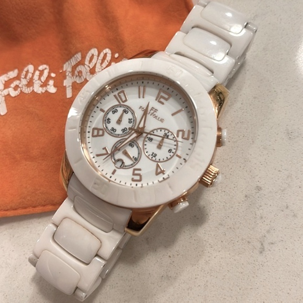Folli Follie Alure Ceramic White Watch